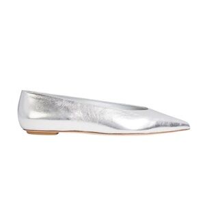 STUART WEITZMAN
Lina metallic leather point-toe flats